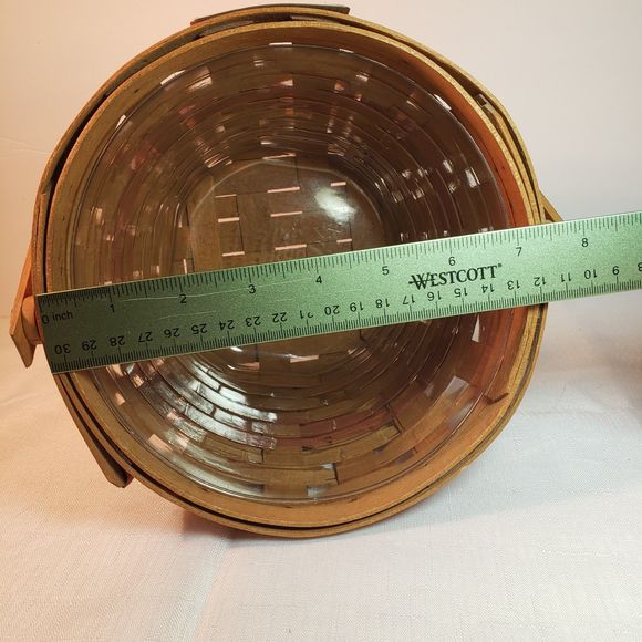 Longaburger Christmas Poinsettia Basket 1988 with plastic insert - Picture 7 of 10